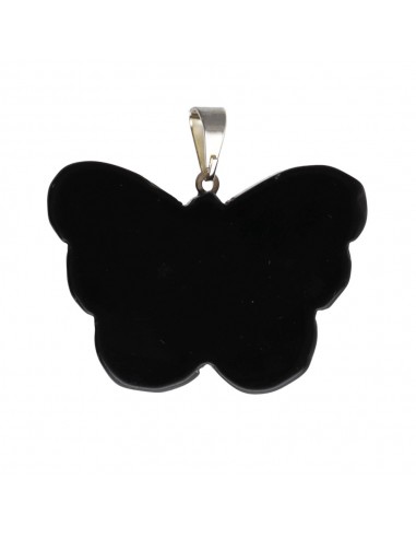 Pingente de borboleta de obsidiana