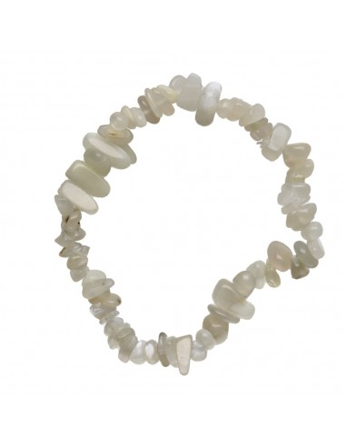 Bracelet en labradorite blanche