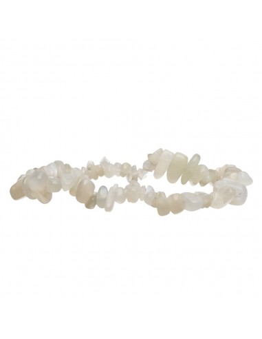 Bracelet en labradorite blanche