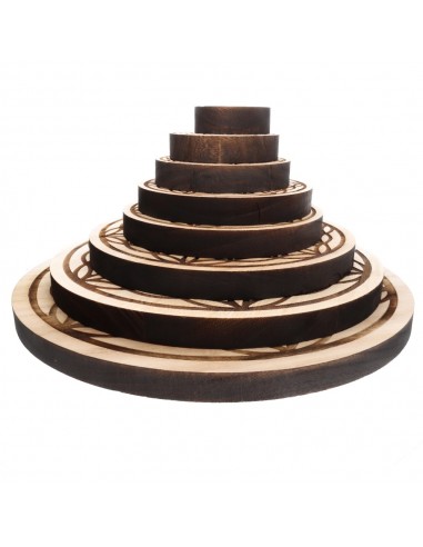 Base de altar circular Flor da Vida 30cm