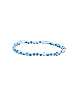 Turkish Eye Bracelet White 4mm