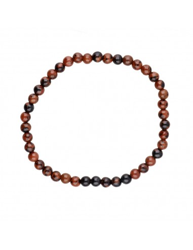 Pulseira de obsidiana mogno 4mm