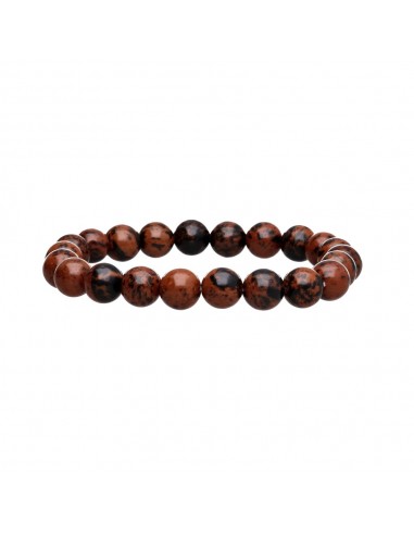 Bracelet d'obsidienne acajou 8mm