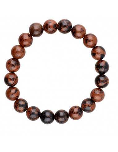 Pulseira de obsidiana mogno 10mm