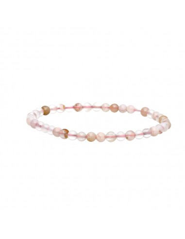 4mm Cherry Blossom Agate Bracelet
