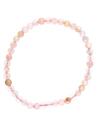 4mm Cherry Blossom Agate Bracelet