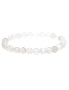 White Adularia Bracelet 6mm