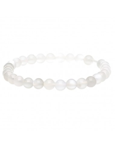 Pulseira de Adularia Branca 6mm