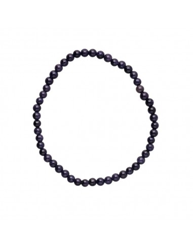 Goldstone Bracelet Blue 4mm