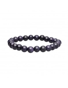 Goldstone Bracelet Blue 8mm