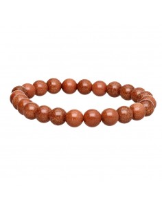 Bracelet en pierre dorée 8mm