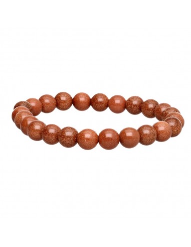 Pulseira de pedra dourada 8mm
