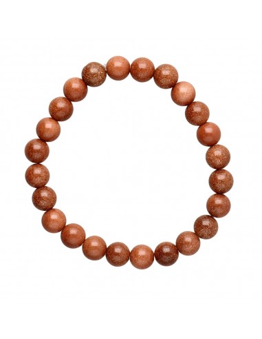 Pulseira de pedra dourada 8mm