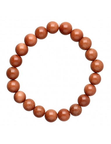 Pulseira de pedra dourada 10mm