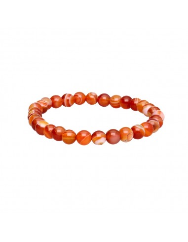 Pulsera de Cornalina Bandeada 6mm