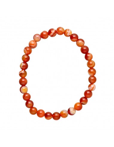 Pulsera de Cornalina Bandeada 6mm