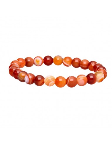 Pulsera de Cornalina Bandeada 8mm