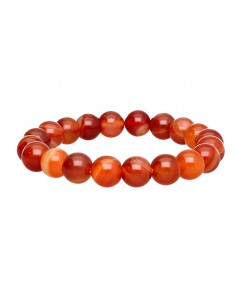 Bracelet d'agate rouge 10mm