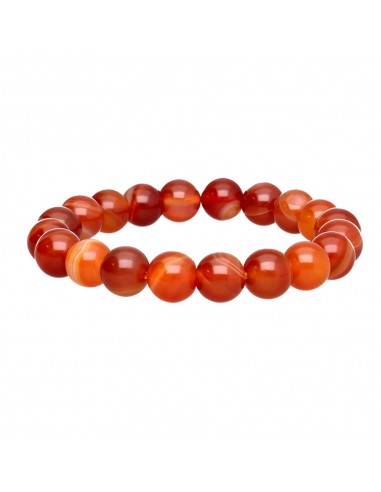 Pulseira de ágata vermelha 10mm