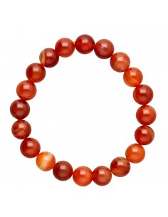 Bracelet d'agate rouge 10mm 2