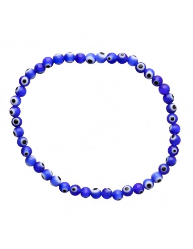 Pulsera de Ojo Turco Azul Oscuro 4mm