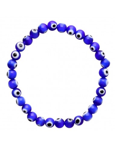 Dark Blue Turkish Eye Bracelet 6mm