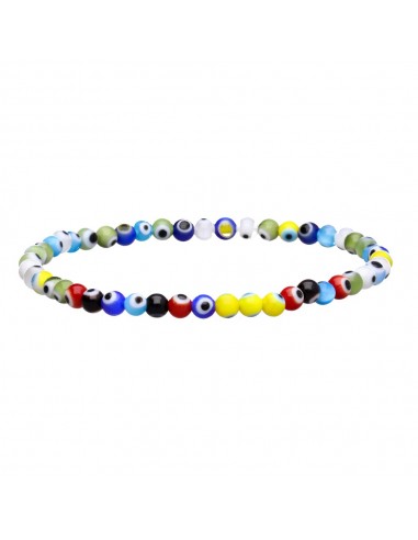 Multicolor Turkish Eye Bracelet 4mm