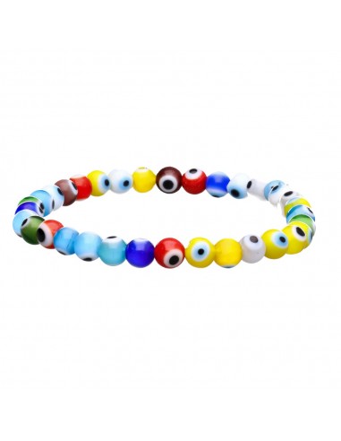Bracelet œil turc multicolore 6mm