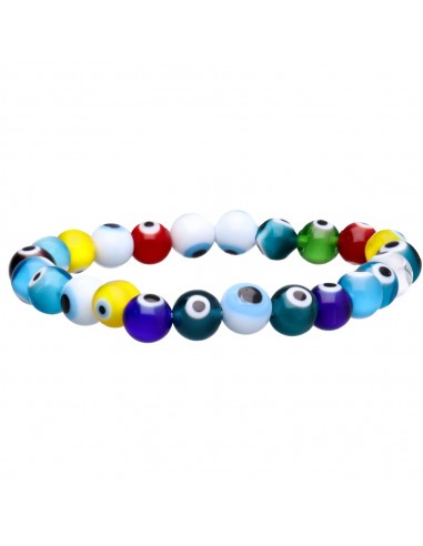Bracelet œil turc multicolore 8mm