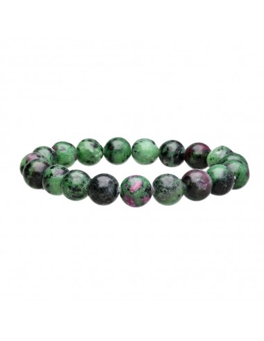 Bracelet de rubis zoisite 10mm