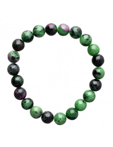 Bracelet de rubis zoisite 8mm