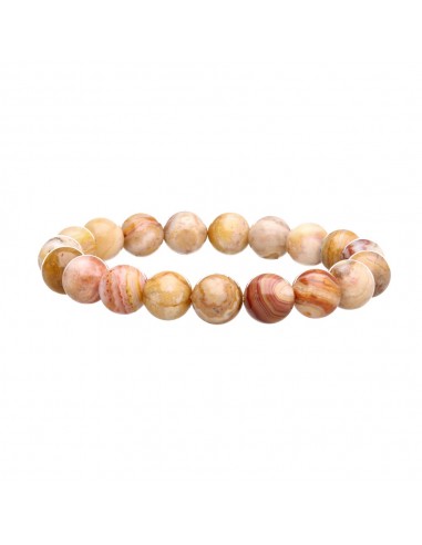 Pulseira de ágata louca 10mm
