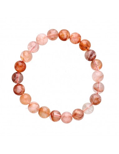 Bracelet de quartz hématoïde 8mm
