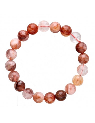 Bracelet de quartz hématoïde 10mm
