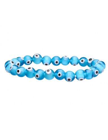 Turkish Eye Bracelet Light Blue 8mm