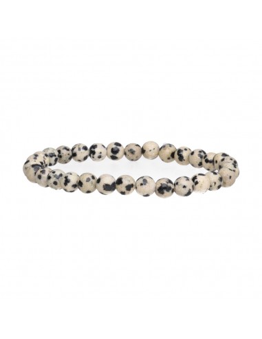 Bracelet de Jaspe Dalmatien 6mm