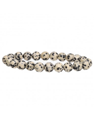 Pulseira de jaspe dálmata 8mm