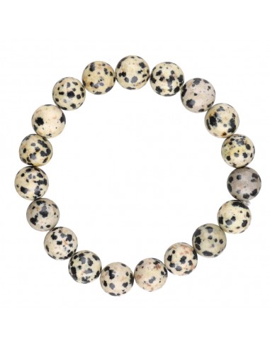 Bracelet de Jaspe Dalmatien 10mm