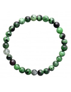 Bracelet de rubis zoisite 6mm 2