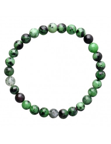 Bracelet de rubis zoisite 6mm