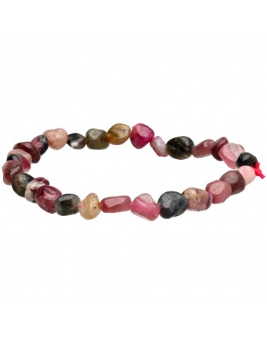Pulsera Rodados de Turmalina Bicolor