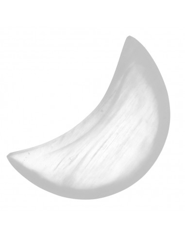 Large Selenite Moon Bowl
