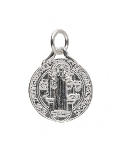 Médaille de Saint Benoît en argent 925