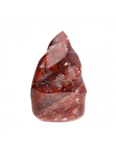 Pointe spirale en quartz hématoïde PCH1