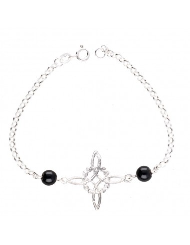 Pulsera Nudo de Bruja con Azabache en...