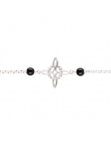 Pulsera Nudo de Bruja con Azabache en...