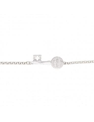 Bracelet en argent 925 avec clé coupée