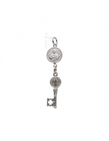 Pendentif clé St. Jude en argent 925