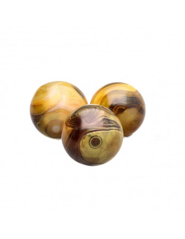 Esfera de ágata colorida pequena