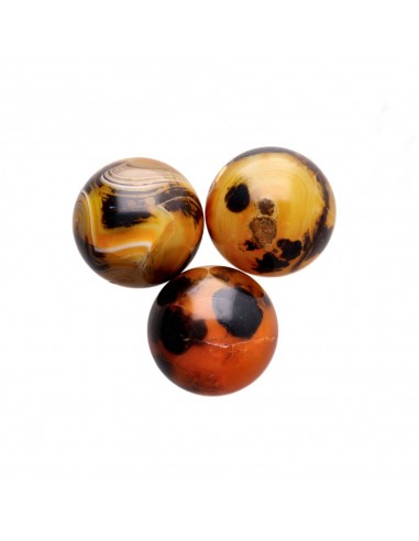 Esfera grande de ágata tingida